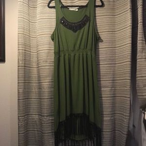 Olive green dress